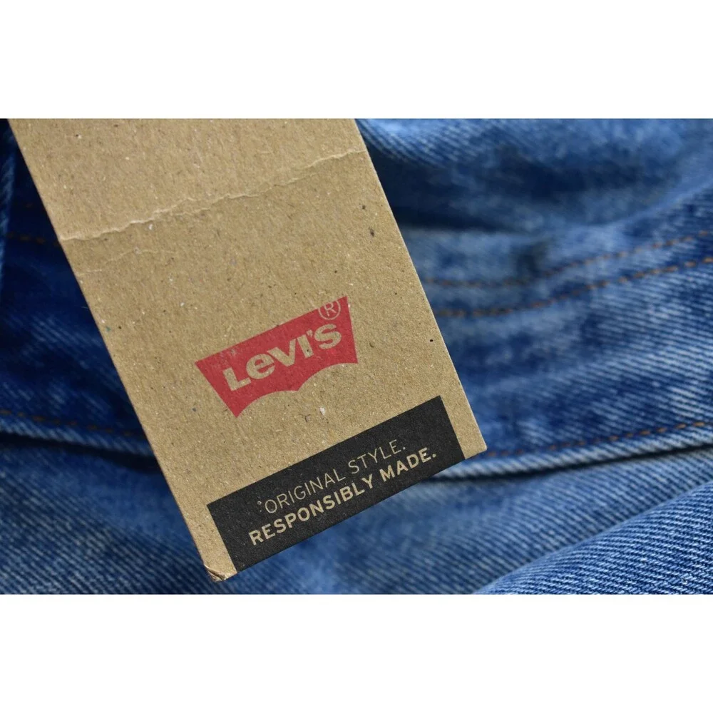 Levis 550 Jeans Mens 42x32 Blue Relaxed Fit Tapered Leg Denim New 100% Cotton - Picture 9 of 14